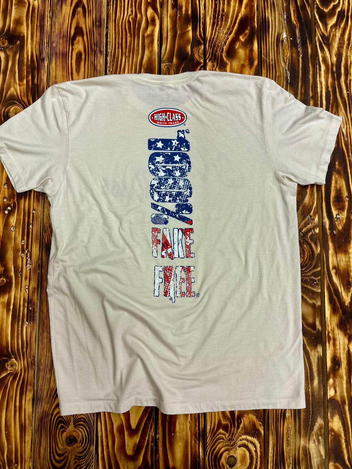 High Class White Trash ® USA Made - Vintage Washed  100% Fake Free Tee
