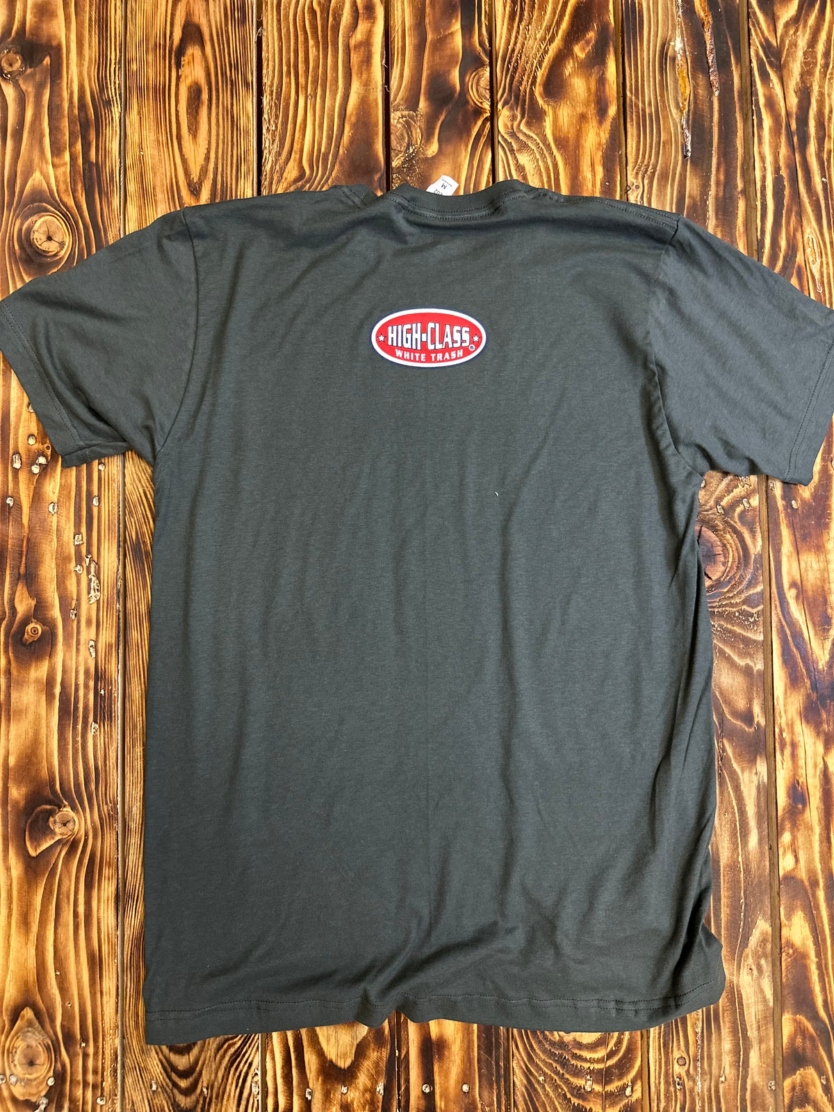 Team High Class White Trash ®  Charcoal/Black Tee