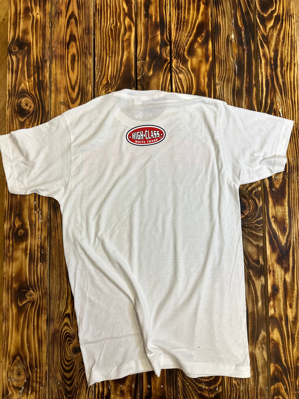 Team High Class White Trash ®  White/Hot Pink Tee