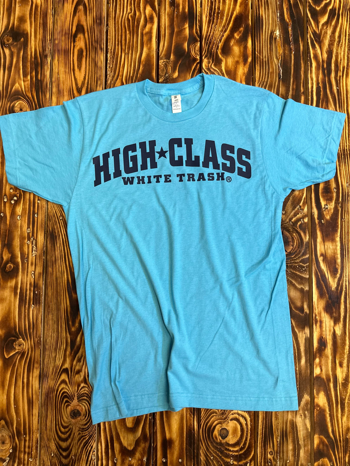 Team High Class White Trash ®  Sky/Navy Tee
