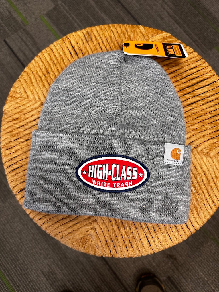 Carhartt Watch Cap 2.0 Patched Beanie - Heather Grey - View 01