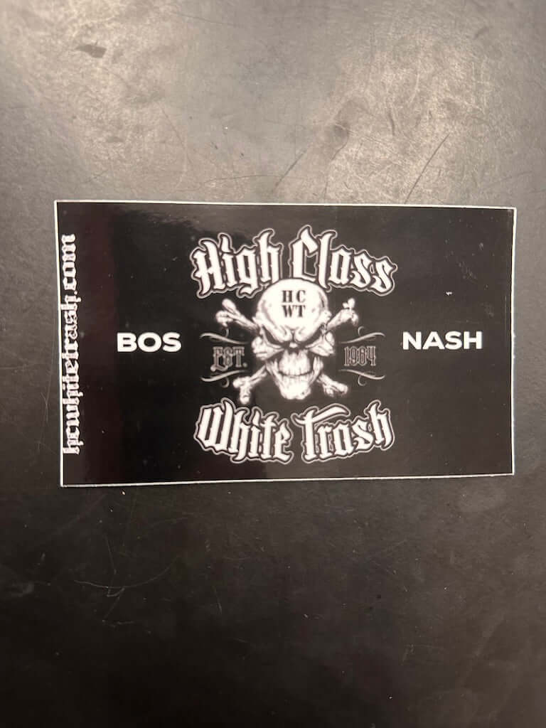 HCWT Pirate Flag Sticker - Black/White - View 01