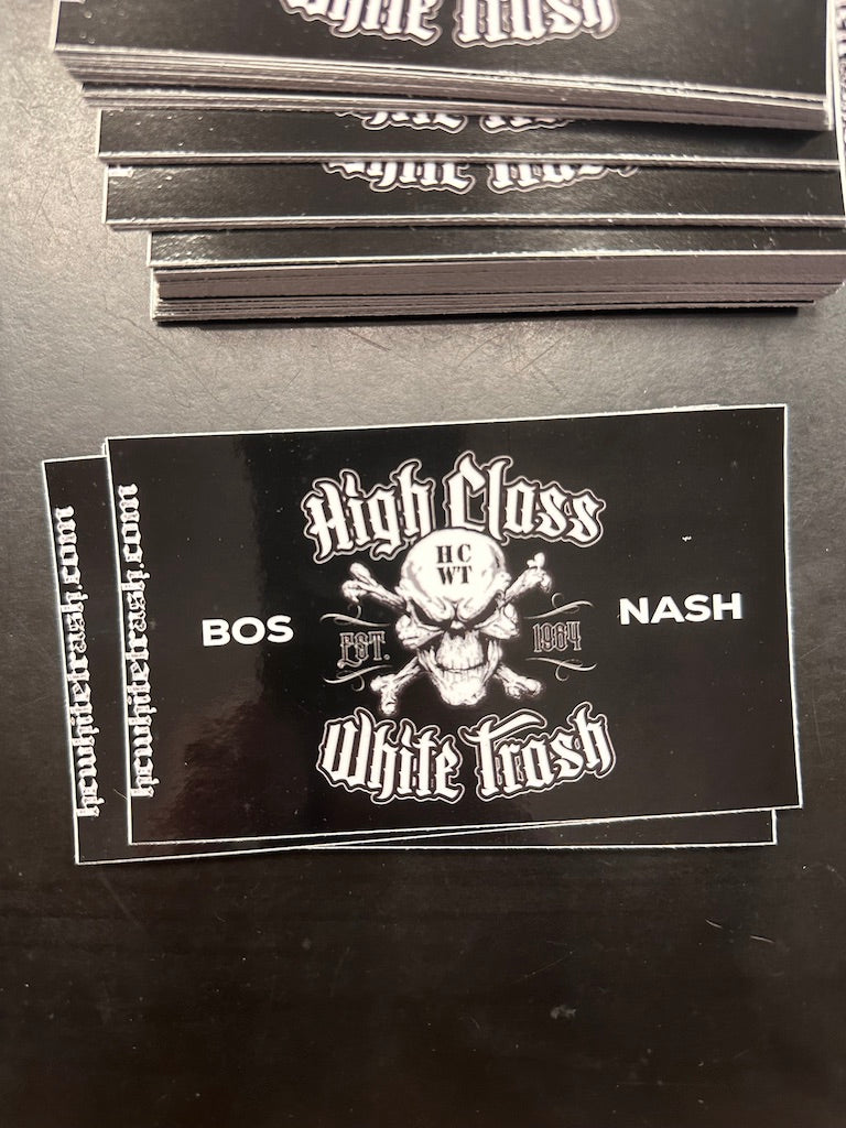 HCWT Pirate Flag Sticker - Black/White