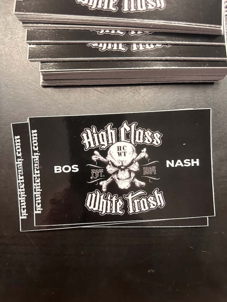 HCWT Pirate Flag Sticker - Black/White - View 01