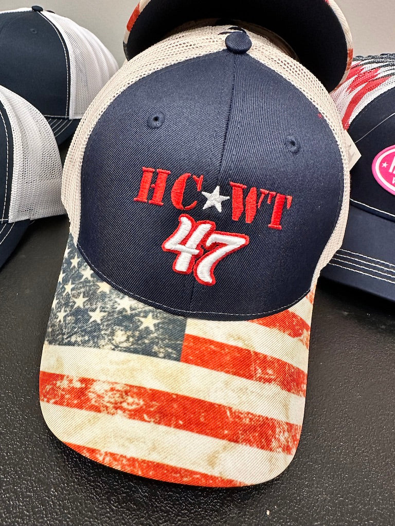 HCWT 47 Snap Back Flag Trucker Cap
