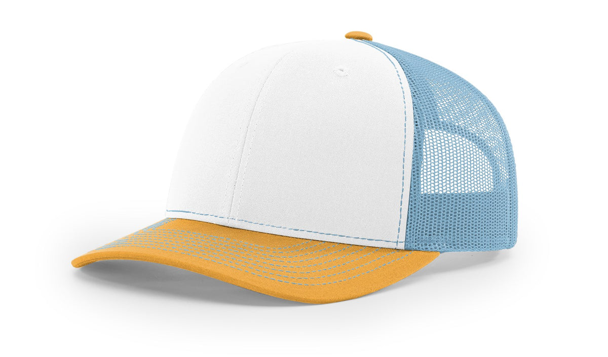 HCWT OG Oval Patched Snap Back Trucker Cap Col.Blue, White, Yellow