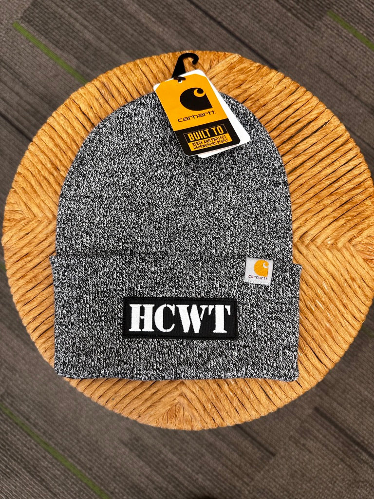 Carhartt Watch Cap 2.0 Patched Beanie - Black/White - View 01