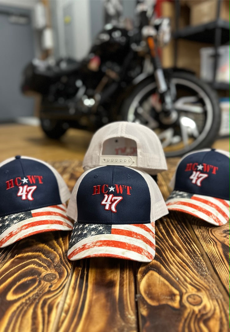 HCWT 47 Snap Back Flag Trucker Cap