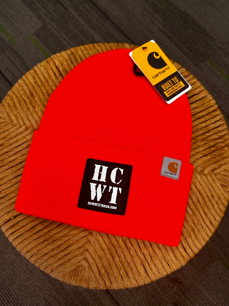 Carhartt Watch Cap 2.0 Patched Beanie - Blaze Orange - View 01
