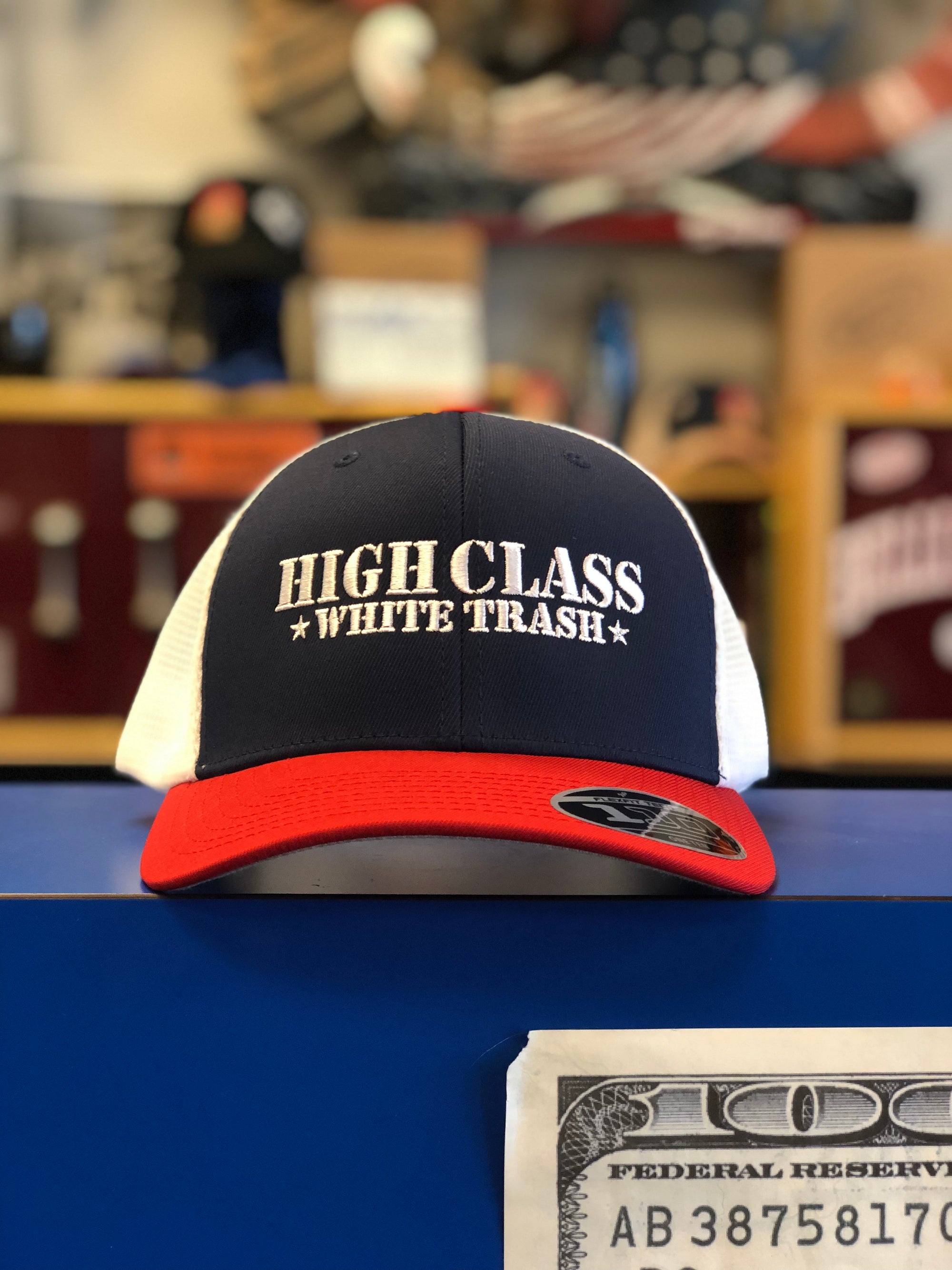 HCWT 110 Flextit-SnapBack - Navy/Red/White - View 01