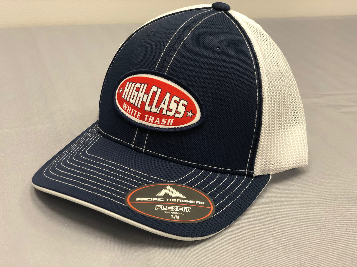 HCWT OG Trucker Hat - Fitted - (Blue &amp; White)