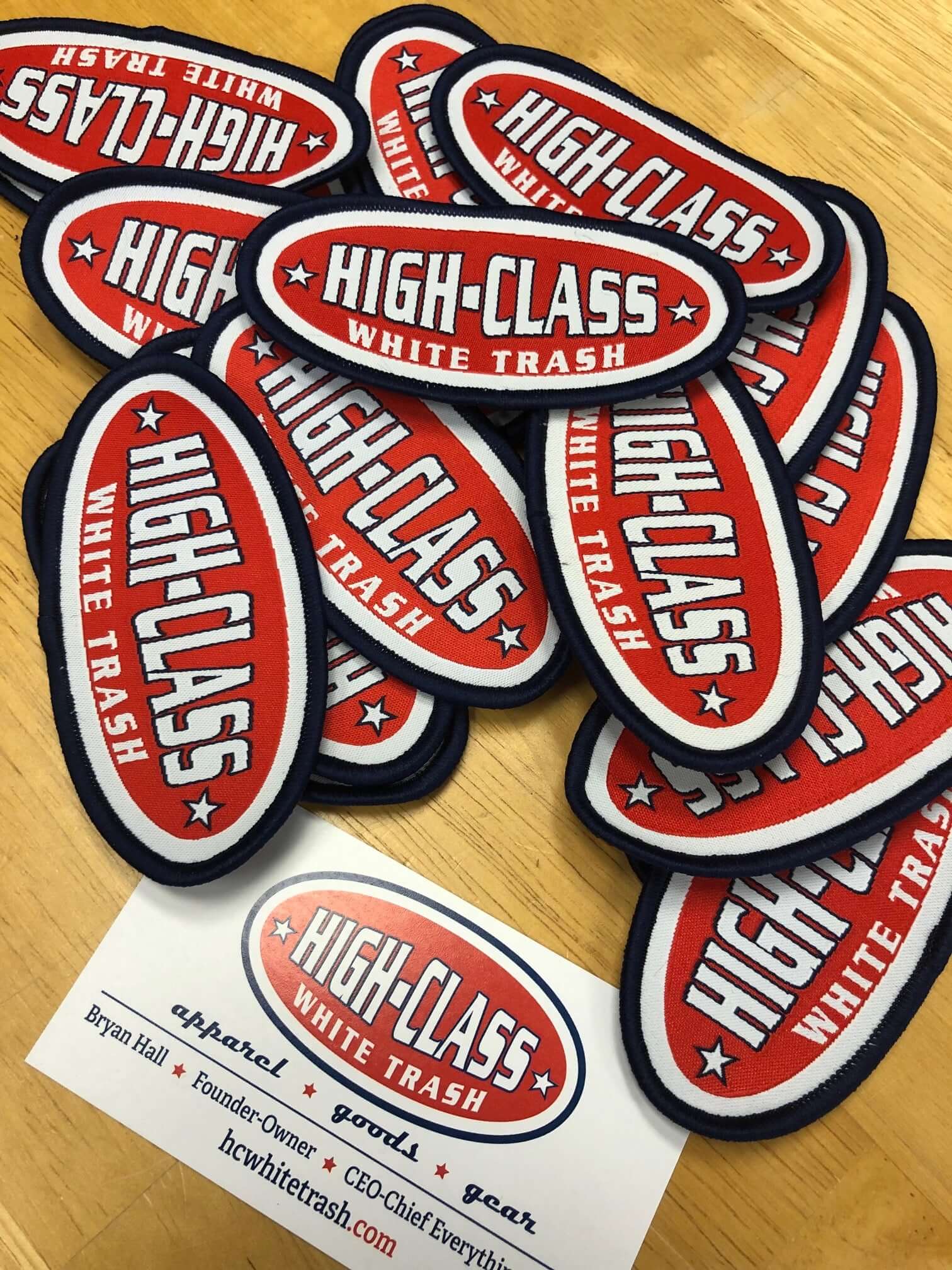 High Class White Trash Patch (Peel & Seal / Sew-On)