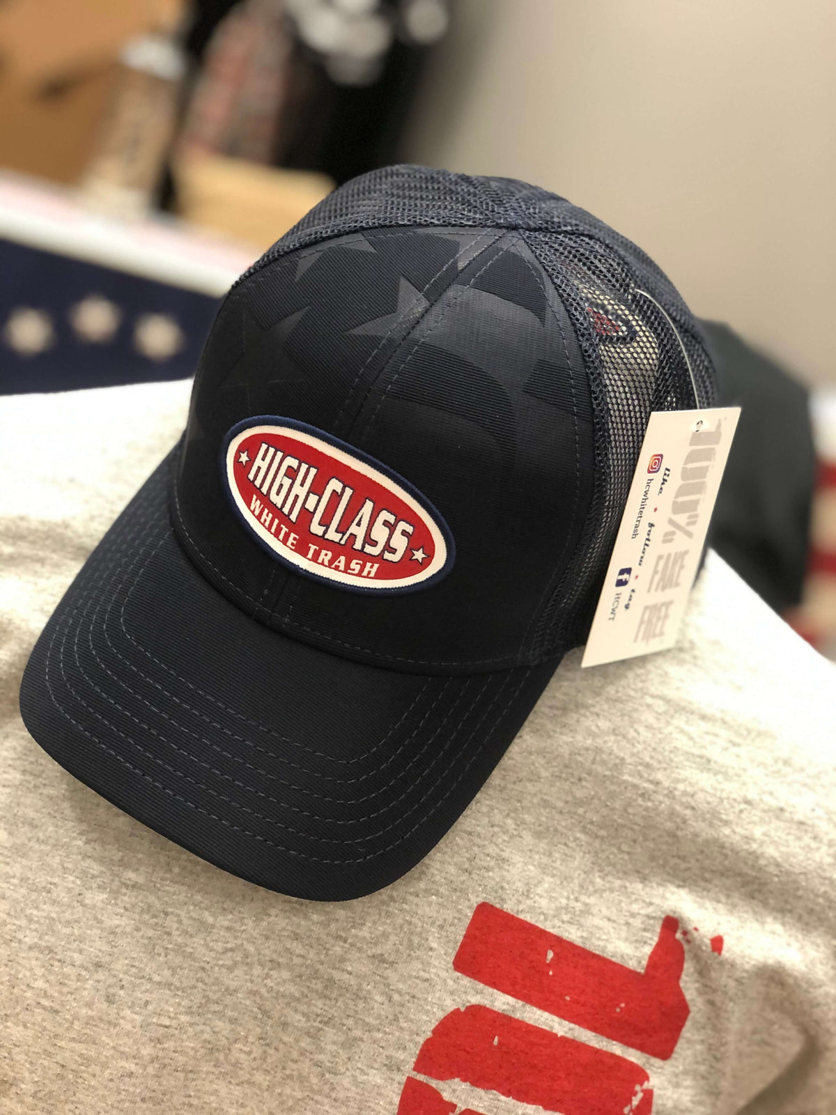 HCWT OG Trucker Hat (Navy Stars)