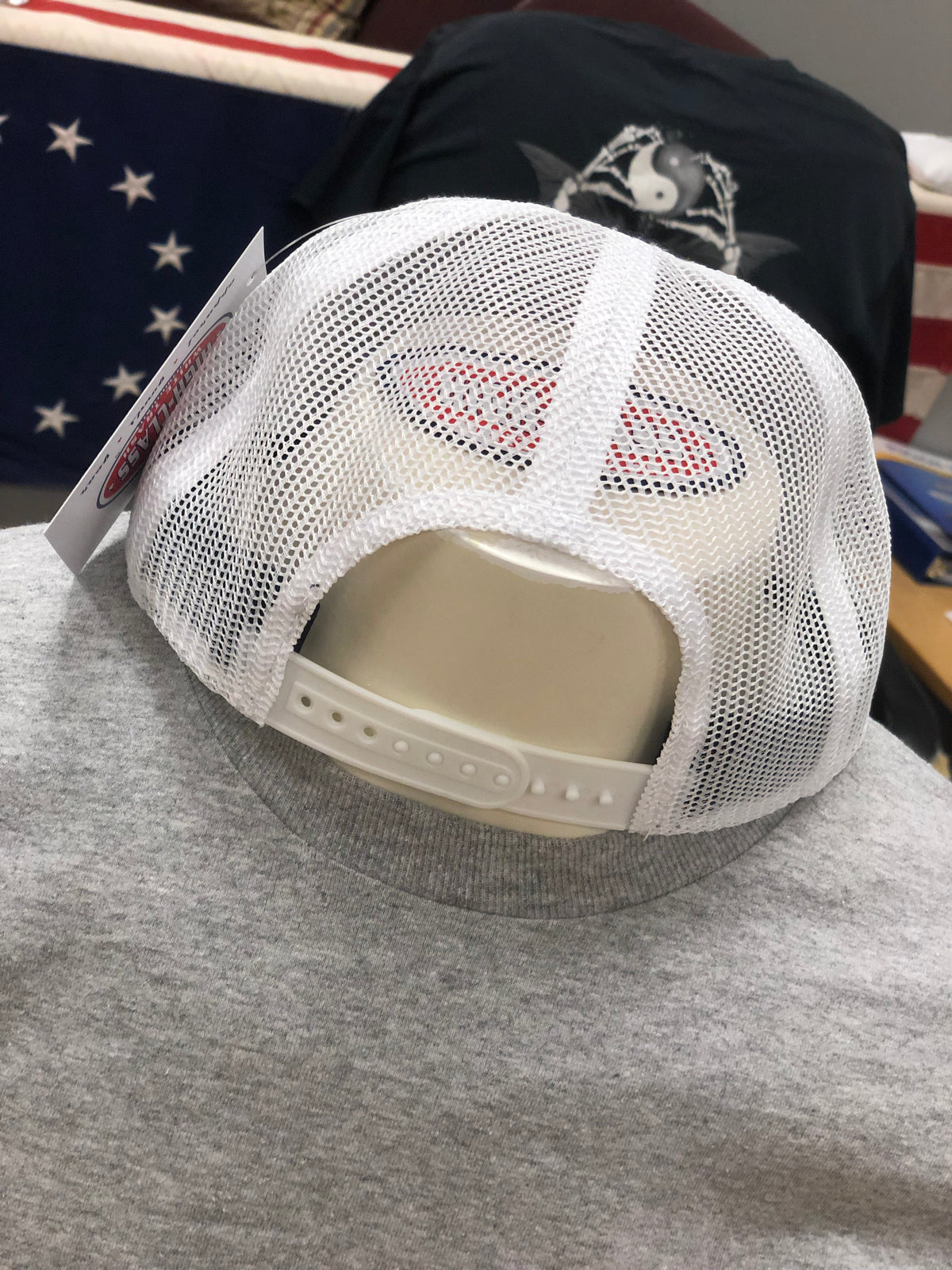 HCWT OG Trucker Hat (Nave &amp; White Two Tone with Flag)