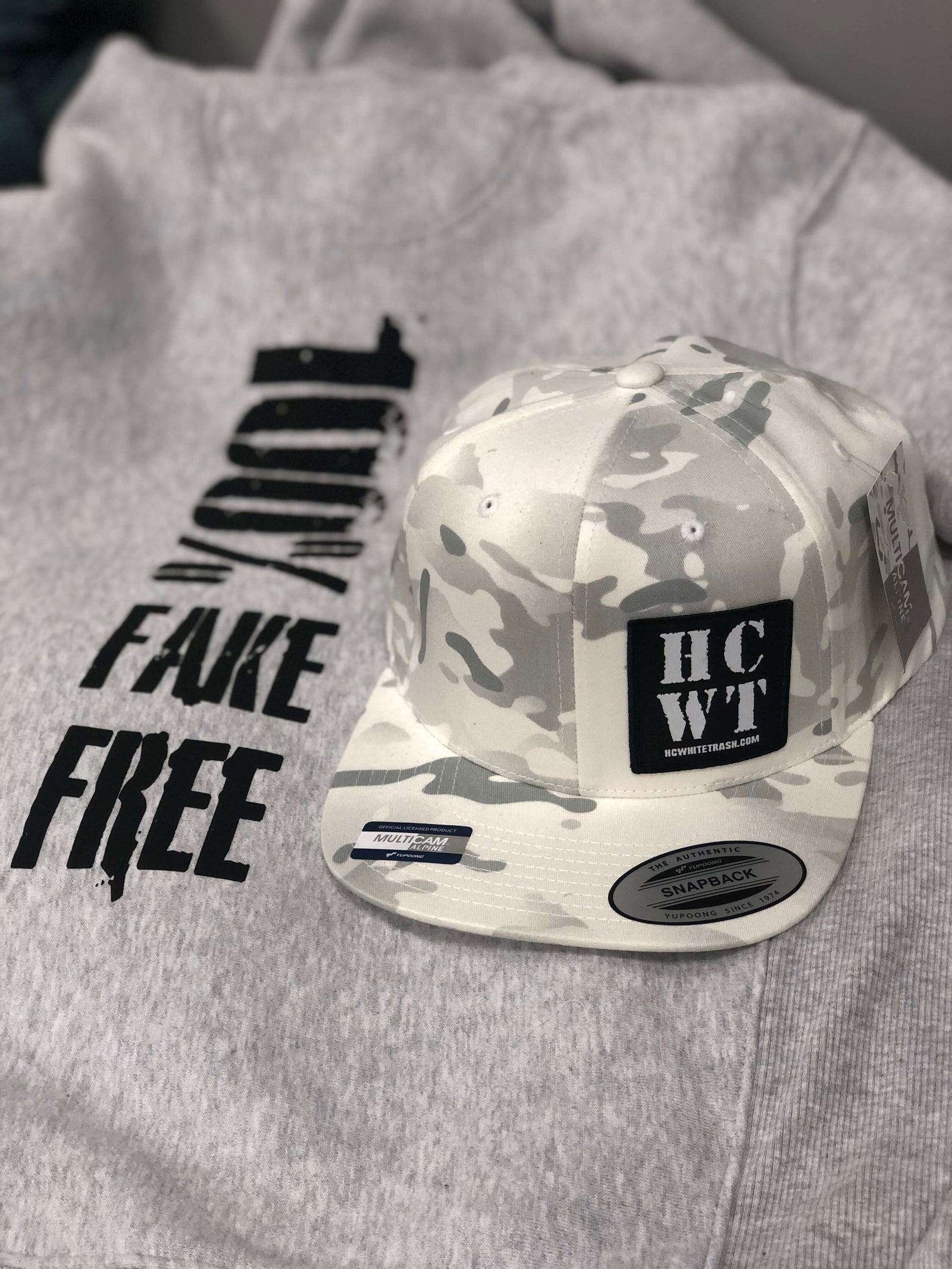 Alpine Multi Camo Snapback Trucker Hat - Flat Bill - 01