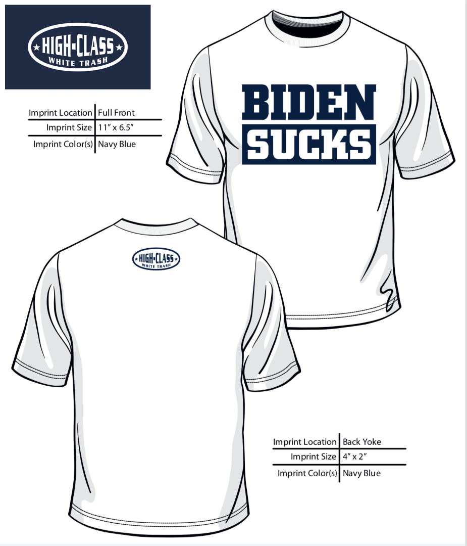 HCWT Biden Sucks Tee (White)