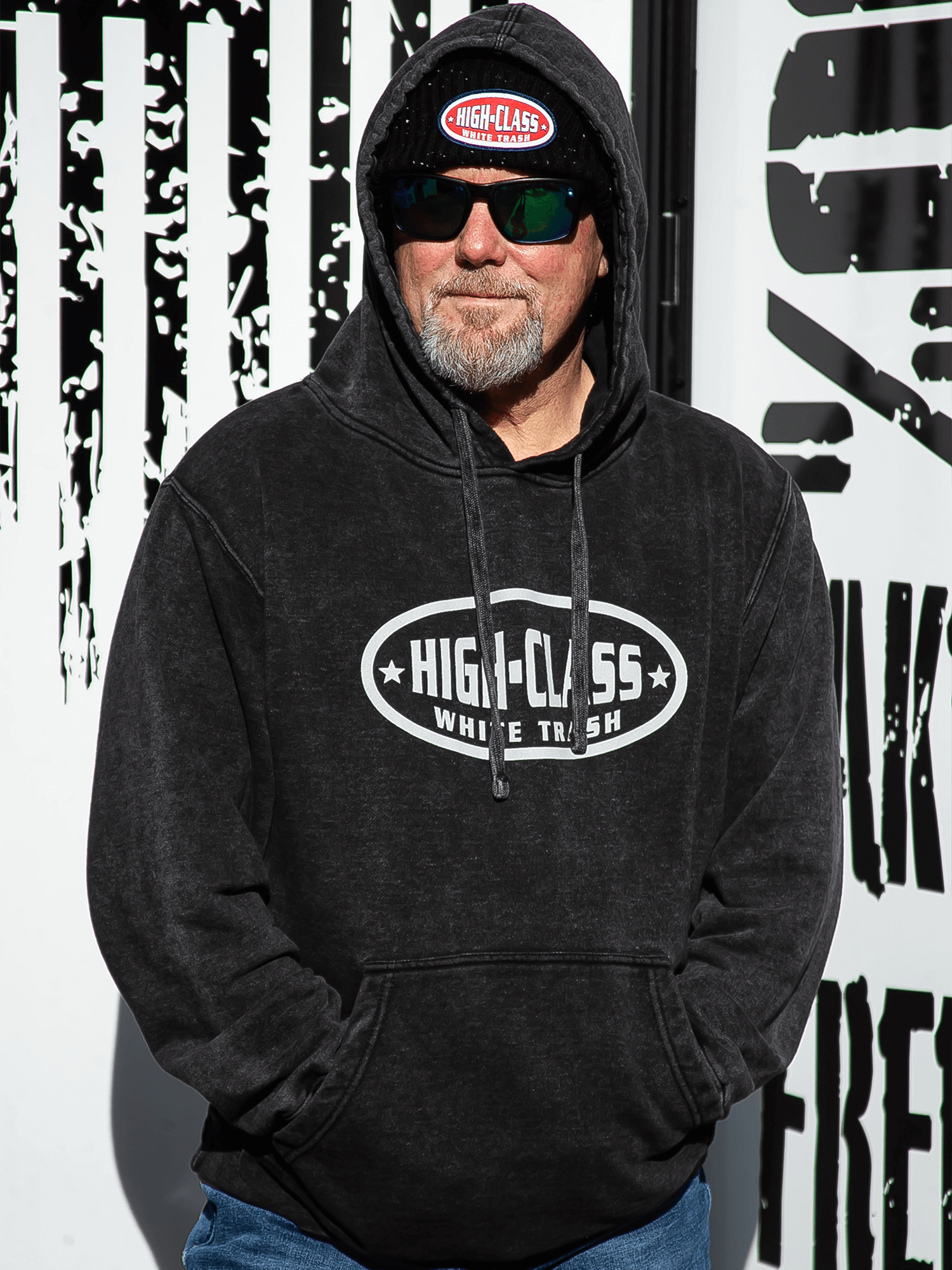 HCWT OG Print Mineral Washed Unisex Pullover Hoodie - View 01